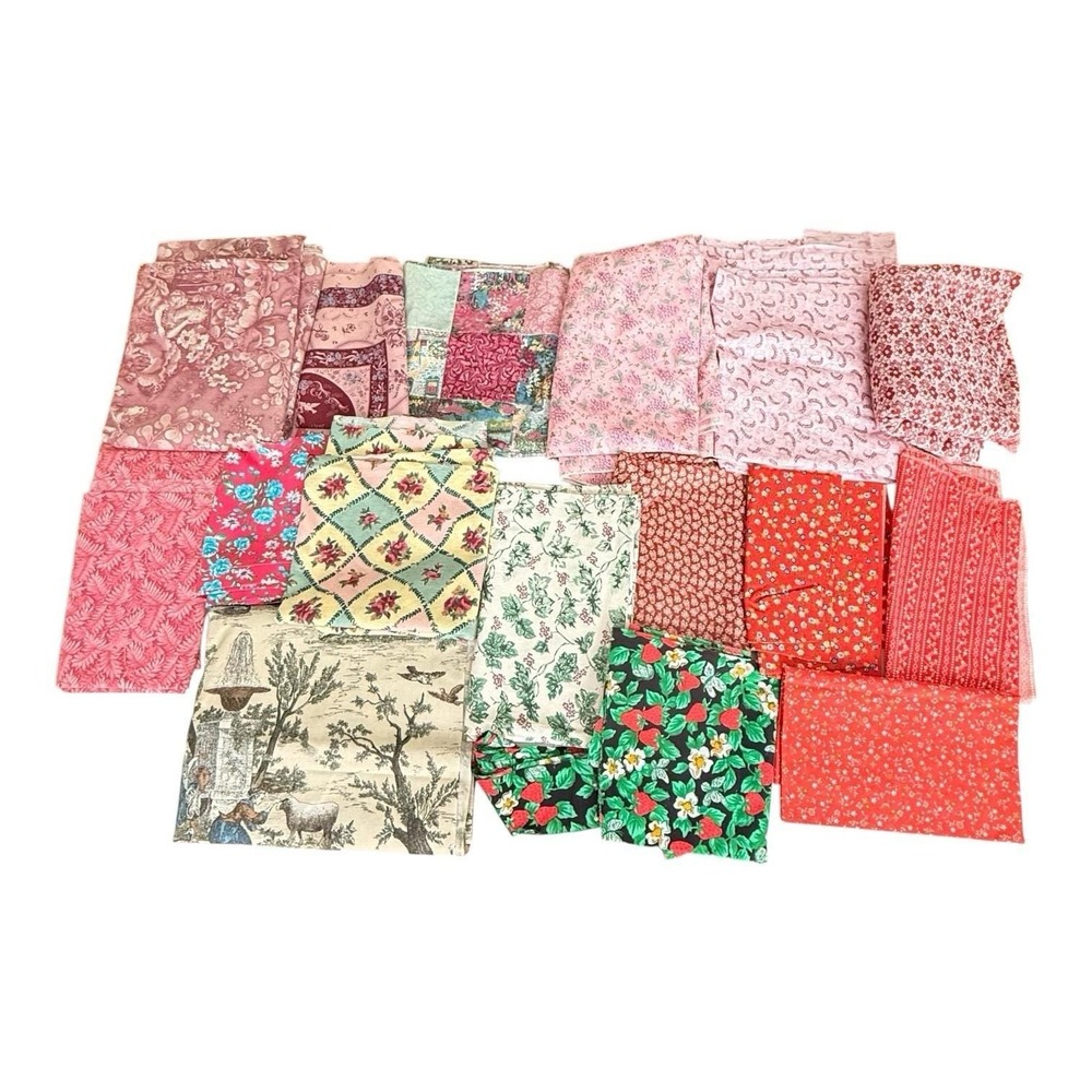 Vintage 1970s Gunne Sax Joan Kessler Calico Fabric Lot Floral Ditsy 5.9 lbs